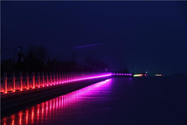 River landscape lighting project