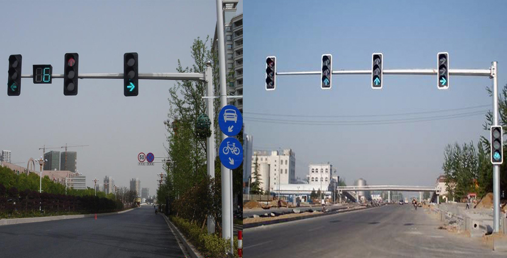 Traffic signal lights in Yuzhong County