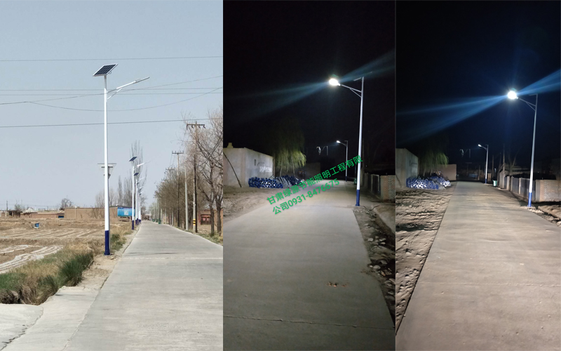 Case study of 6-meter solar street light project in Liangzhou District, Wuwei City