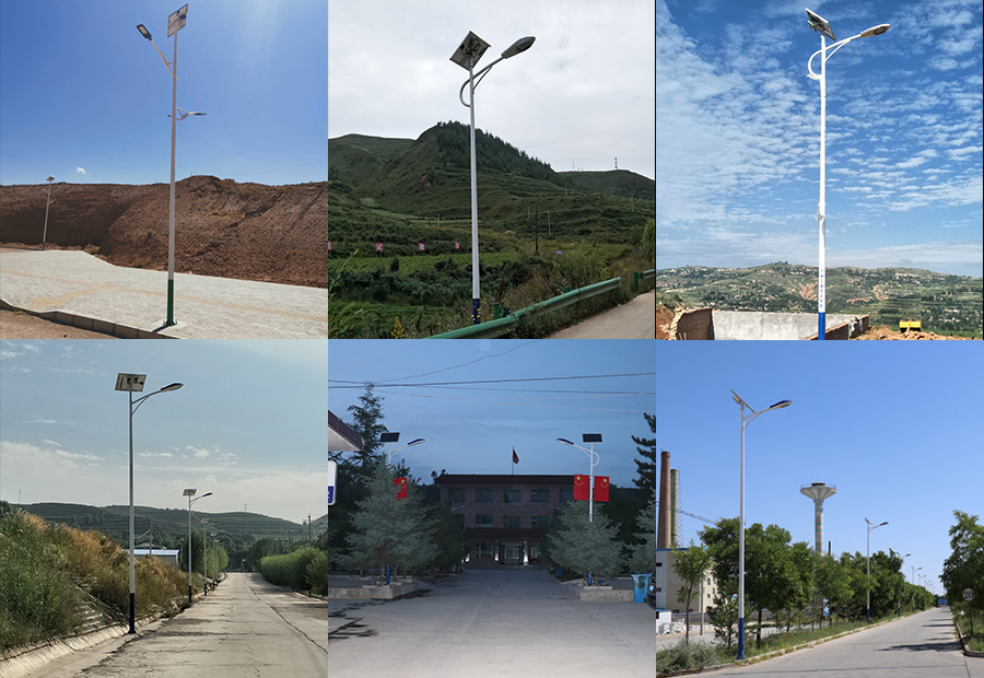 Case study of 6-meter solar street light project