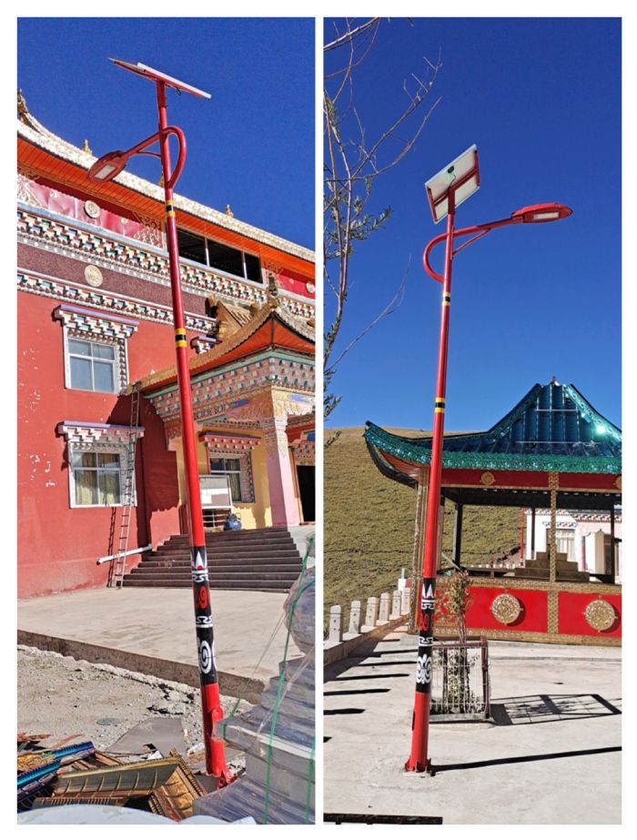 Qinghai Yushu Tibetan Pattern Street Lamp