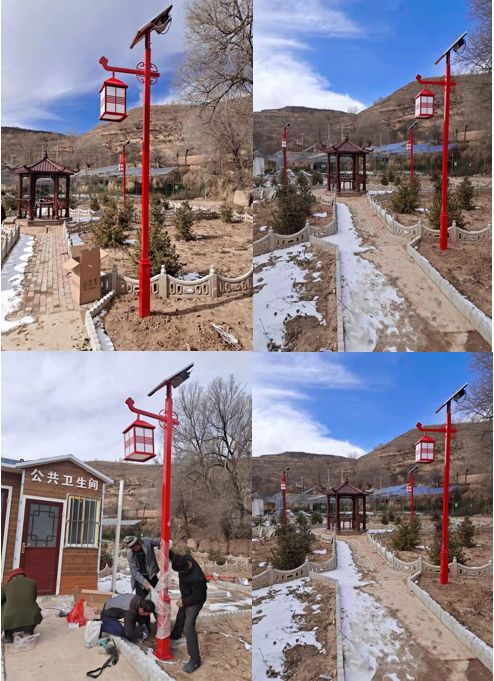 Installation of landscape lights in Weiyuan County